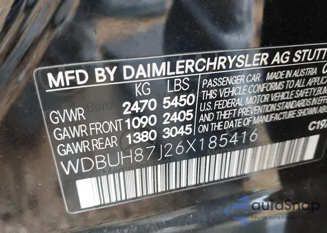 2006 Mercedes-Benz E 350 4Matic z USA, uszkodzony, nr VIN WDBUH87J26X185416